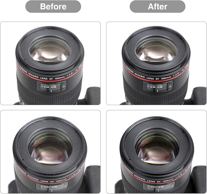 14-in-1 Camera Lens Cleaning Kit - Mirrorless & DSLR Sensor Cleaning Kit for Canon, Sony, Nikon Including Lens Blower, Detergent, Swabs, Cloth, Pen, Brush - Image 6
