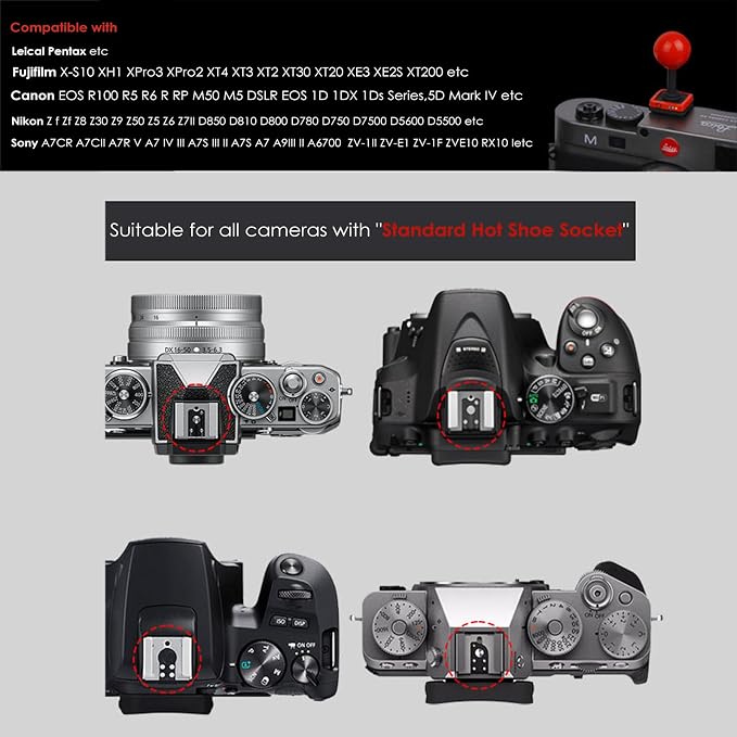 Camera Hot Shoe Cover, Unique Hot Shoe Cap Protector Accessories Compatible with Sony Canon Fuji Nikon Leical Pentax etc - Image 8