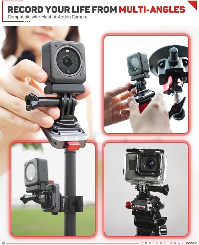 IFOOTAGE Q38-BASE Quick Release Base Tripod Mount QR Base | Tripod Quick Release Base with 3/8" Thread, QR Mount Adapter for Tripod Monopod Slider, Fast Camera Setup Accessory - Image 7