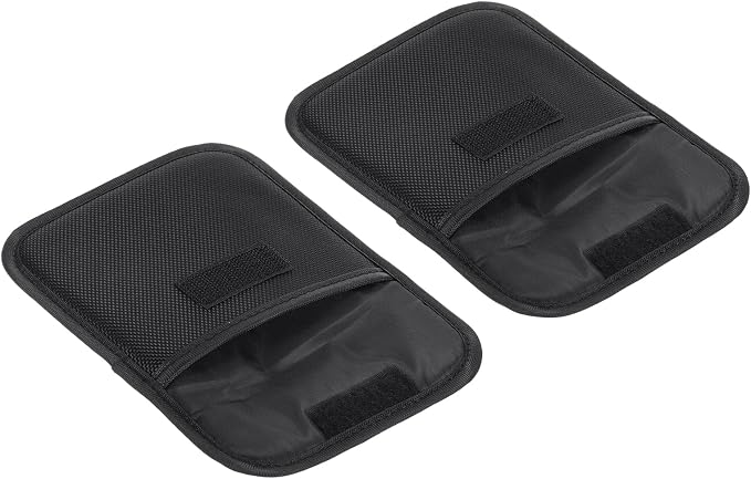 PATIKIL 120x120mm Lens Filter Case, 2Pcs Camera Filter Case Portable Lens Filter Pouch Photography Fit Camera Bag Coat Pocket Drone, Black by PATIKIL