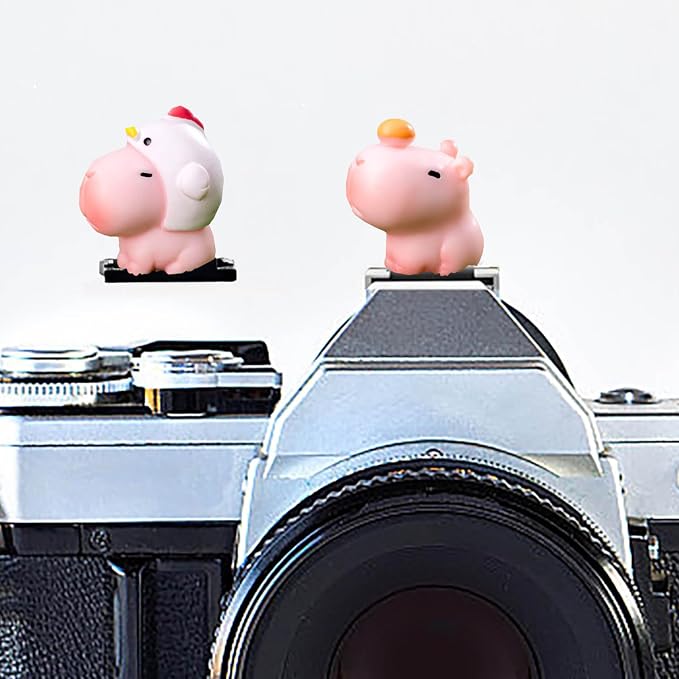 Camera Hot Shoe Cover, Cartoon Hot Shoe Cap, Hot Shoe Protector Compatible with Sony Fujifilm Fuji Canon Nikon Pentax Leical Panasonic (2pcs Pink Capybara) - Image 7