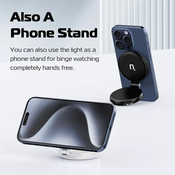 ULANZI Magnetic Selfie Light White, LED Fill Light Compatible with Magsafe, LED Selfie Ring Light Included Sticky Ring for Phones, for Selfies/Photography/TikTok/Zoom Calls/Video Recording - Image 7