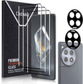 Didisky 3+2 Pack Screen Protector for Oneplus 12R(Not for 12,12 Pro) Tempered Glass and Camera Lens Protector, Easy to Install, 3D Curved Full Coverage,Bubble Free,9H Hardness,Scratch-Resistant by Didisky