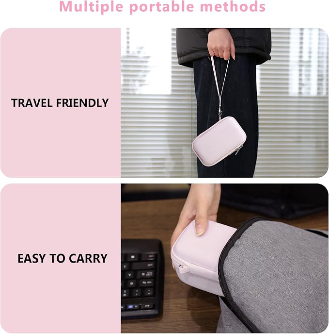 Carrying Case for Canon PowerShot SX740 HS, SX730 HS, Jelly Pink | SX720 HS, SX620 HS, G7 X Mark III, G7 X Mark II Digital Camera, Storage Holder Travel Bag with Mesh Pocket for Battery Pack - Image 7