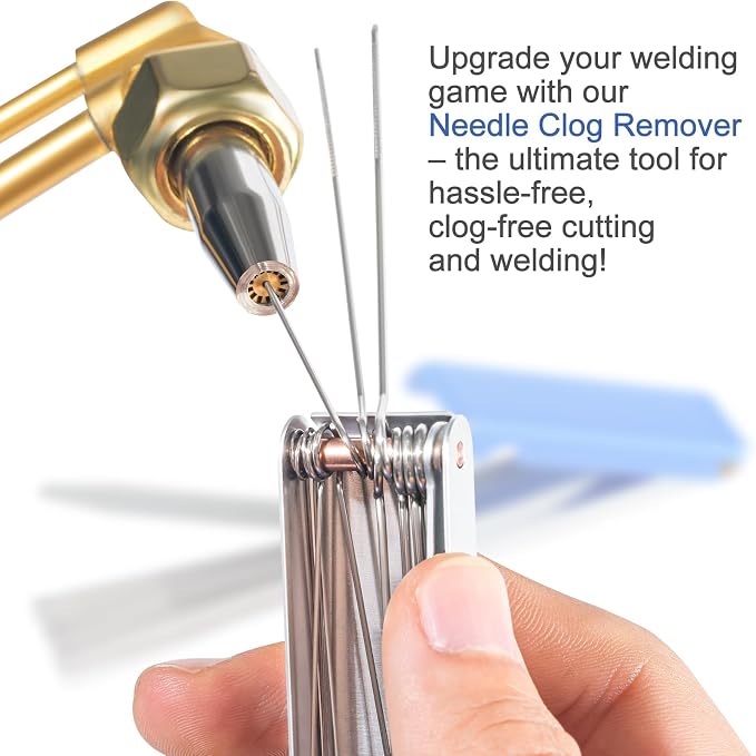 Torch Tip Cleaner, Welding Nozzle Tip Cleaner, Carburetor Cleaner Tools Accessories with 13 Cleaning Wires and 1 Sharp Pick for Carburetors, Gas Orifices, Sprinklers and Shower Heads Cleaning - Image 3