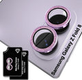 Orzero (2 Sets) Camera Lens Protector for Samsung Galaxy Z Fold 8, [EZ Install] [Case-Friendly] 9H Tempered Glass Bling Lens Cover Accessories, Military-Grade Shockproof, HD Clarity Anti-Glare - Glitter Purple by JumpIntoOrzeroLet%E2%80%99sExploreLikeNeverBefore