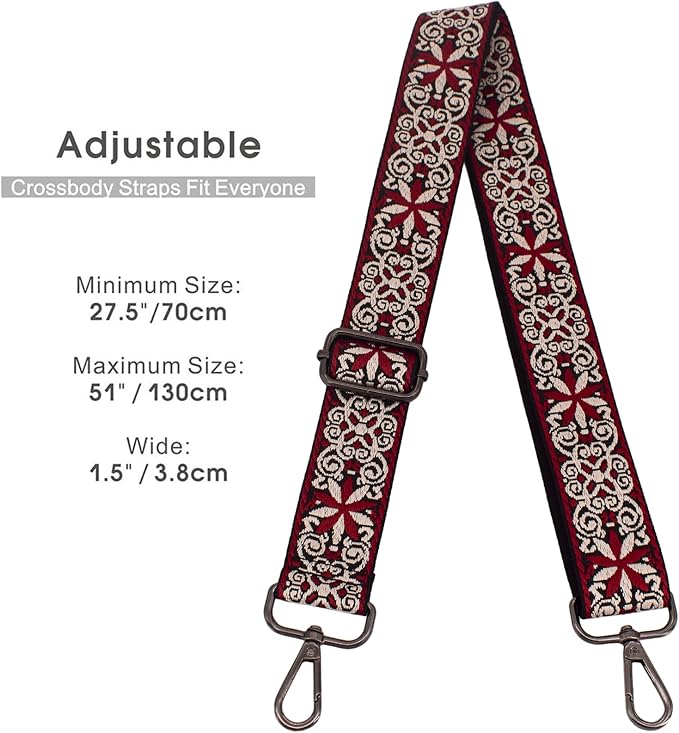 Replacement Purse Strap Shoulder Strap Adjustable Crossbody Strap for Women Crossbody Wide Shoulder Bag - Image 3