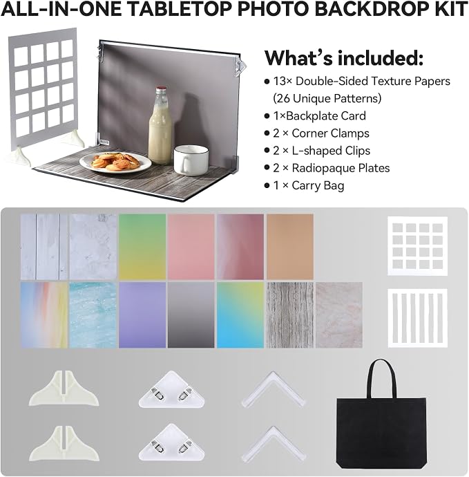 Product Photography Backdrops,Double Sided Flat Lay Photoshoot Props | 13PCS 26Patterns Small Photo Backdrop Board for Food Jewelry Cosmetics, ugc Background Board for Content Creators,11.7x16.5'' - Image 6