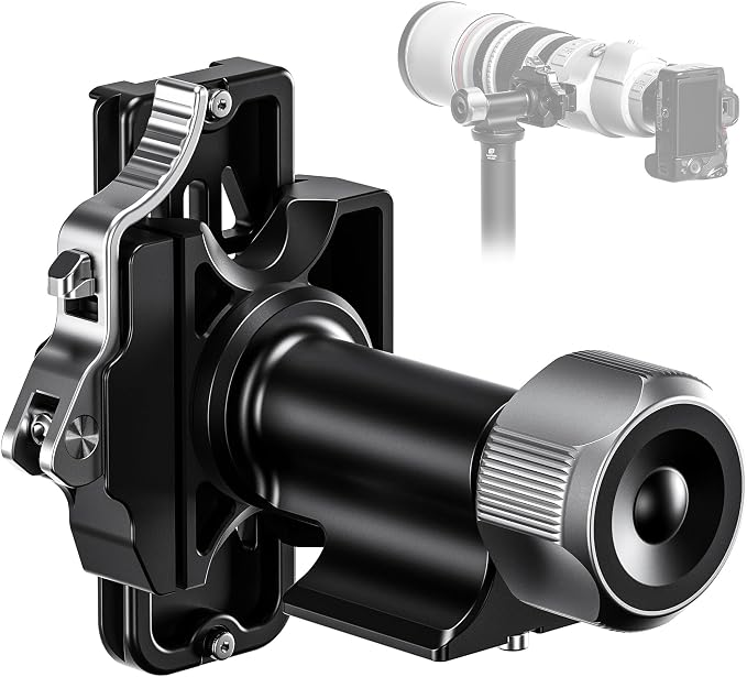 Leofoto Monopod Gimbal Head, 360° Tilt Birdwatching Photography Head for Monopods, 3/8" Mounting Hole and Arca-Type Quick Release Clamp for Panning Clamp/L Plate, Max Load to 10kg/22.05lb (MPG-01L) by TAKINGITFURTHER-LEOFOTO