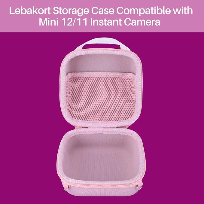 Lebakort Storage Case Compatible with Fujifilm Instax Mini 13/12 / 11 Instant Camera (Sky Blue Case) - Image 4