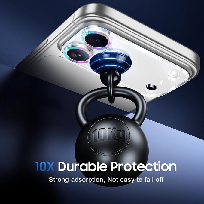 UniqueMe 3 Pack for iPhone 17 Pro Max Camera Lens Protector - Colorful | Drop Protection, Case Friendly, 9H Tempered Glass, Camera Cover Screen, Update New Version - Image 2