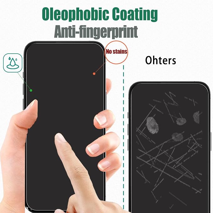 Front and Back Protector for iPhone 15 Pro + Camera Lens Protector | (2+2+2) 9H Hardness, Easy to Install with Alignment Tool,Case Friendly - Image 7