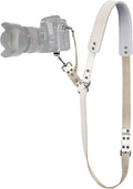Padwa Lifestyle White Single Camera Harness Strap for One Camera - Professional Single Full Grain Leather Camera Harness with Thick Padded,Quick Release Gear DSLR Camera Straps for Photographers by PadwaLifestyleCameraStrap