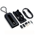 JJC 5 in 1 Data Cable Adapter Travel Kit,Data Transfer Cable Storage with Micro USB Type-A OTG Adapter,1.8ft Data Charger USB C Cable,Multi Charging Cable Adapter Set,Hold 2 Micro SD 2 Nano SIM Card by JJC
