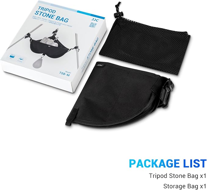 JJC Tripod Weights Stone Bag, Heavy Duty Weighted Sand Bags for Tripod Easel Light Stand Photography Astrophotography Paintings, Tripods Rock Bag with Adjustable Buckles & 9 Extra Pockets - Image 7