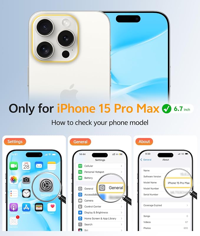 FNTCASE for iPhone 15 Pro Max Case, Fit for Magsafe, Glass Screen Protector | Full Camera Protection, Translucent Matte, 14FT Military Grade Drop Proof, Shockproof Protective Phone Cover, Teal - Image 2