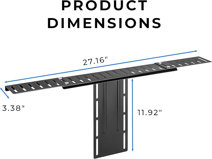 HumanCentric DSLR Monitor Mount Extra Large, Desk Camera, Webcam & Mic | Microphone Shelf for Monitor VESA Arm, Replace Clamp Tripods, 100x100mm Patterns, Aluminum, Hardware Included - Image 4