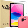 ProCase 2 Pcs Screen Protector for iPad A16 10th with Camera Lens Protector | Tempered Glass for 11" iPad 2025 11th & 10.9 10th Generation -Pink by ProCase