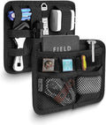 TACTICAL_GEEK TCM8 EDC Organizer Board, Anti-Slip Elastic Woven Board, Utility Bag Insert Panel for Small Gear, Backpack Accessories with Open Pocket & Mesh Pocket (Black) by TACTICAL_GEEK