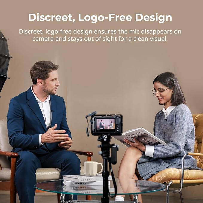 SMALLRIG Wireless Microphone S70 Mic Cover Kit (2 TX + 2 RX + Charging Case + 9 Mic Covers), Mini Lavalier Mic for Vlogging/Interview/Streaming, Includes 9 Color Silicone Covers - Image 3