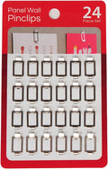 Fabric Cubicle Wall Hooks and Partition Clips, Memo Photo Holder, 24-Pack | Use as clips for memos and photos or hooks for keys, calendars and lightweight office accessories on fabric cubicle walls. by Unknown