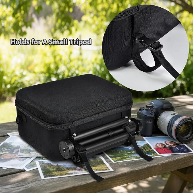 Camera Case for Canon/for Sony/for Nikon DSLR SLR Cameras, Large Capacity | T7/R50/R6 Mark II/R100,Alpha 7 IV/ZV-E10/A6400/A6700/A6100,D7500,Lens/ Battery/Tripod Bag, Shoulder Strap, Box Only, JetBlack - Image 6