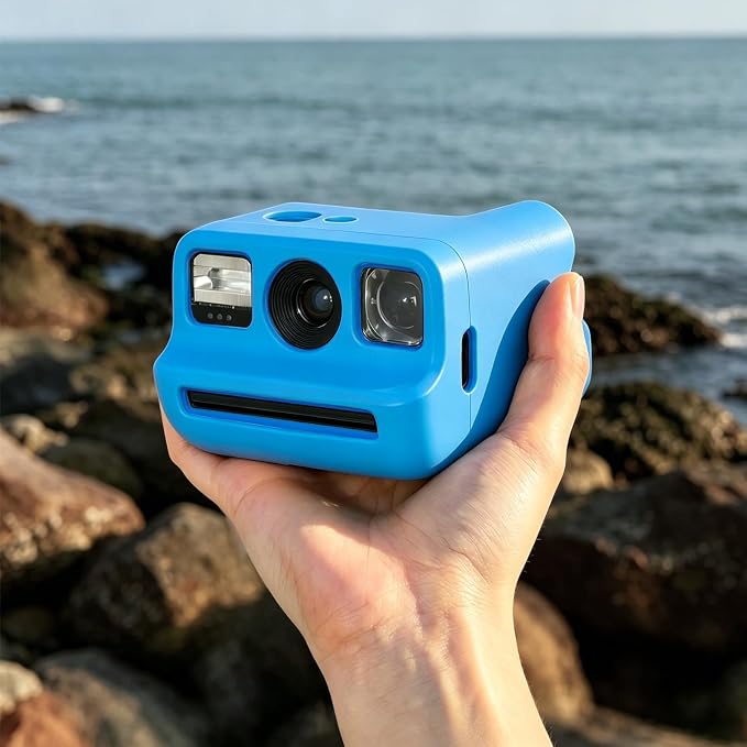 Silicone Case for Polaroid Go/Go Gen 2 Instant Print Camera, Blue | Protective Cover for Polaroid Go, Soft Silicone Case, Travel Cover Storage Bag, Wrist Strap, All-Round Protection, No Camera - Image 7