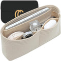 Purse Organizer Insert for GG Marmont Insert Matelasse Shoulder Handbag and More, Felt Small Handbag Liner Pouch for Women Inner Bladder Bag Storage Bag(Beige,Large) by OAIKOR