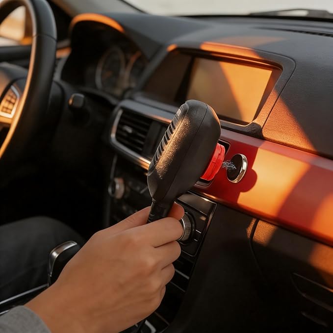 CB Mic Holder | Magnetic Mobile Radio Mic Car Mount Holder | CB Mic Hanger | for Kenwood KMC-30 KMC-32 KMC-35 KMC-36 Motorola PMMN4090 HMN3596A HLN9073 RMN5052A | with Adhesive Back (Red) - Image 3