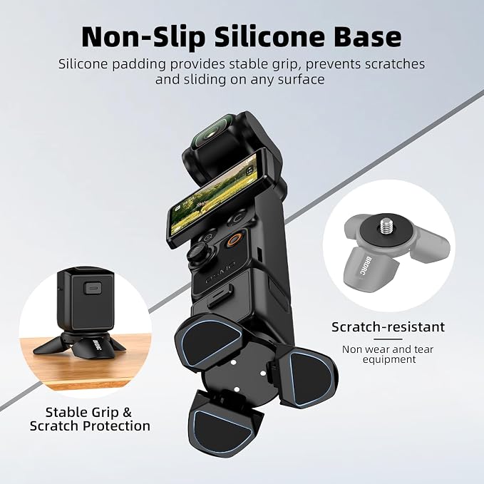 Pocket 3 4 Mini Tripod for Xtra Muse, Magnetic Base Mount Desktop Stand for Insta360 Luna Ultra X5 X4 X3, for DJI Osmo Pocket 3 4 4P Creator Combo Action 6 5 Pro 4, for Xtra Muse Accessories - Image 6