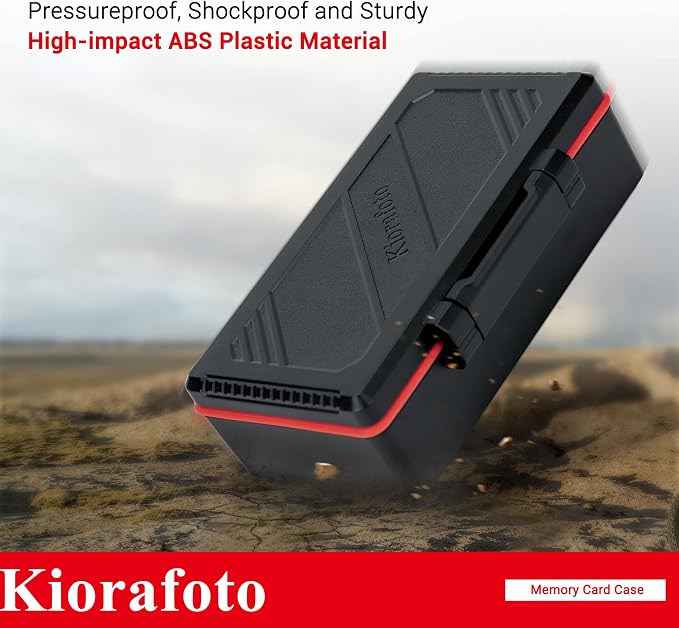 Kiorafoto 58 Slots TF Micro SD MSD Memory Card Case Holder Water-Resistant Anti-lost Anti-shock Storage Organizer with Labels & Notepaper, Switch Steam Deck Drone Trail Camera Memory Cards Accessories - Image 5