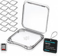 Plastic Case 100 Pcs SD Card Holder - Plastic Transparent Carrying Storage Transparent Memory Card case Holder Carrying Box Storage Boxes Sd by balacoo