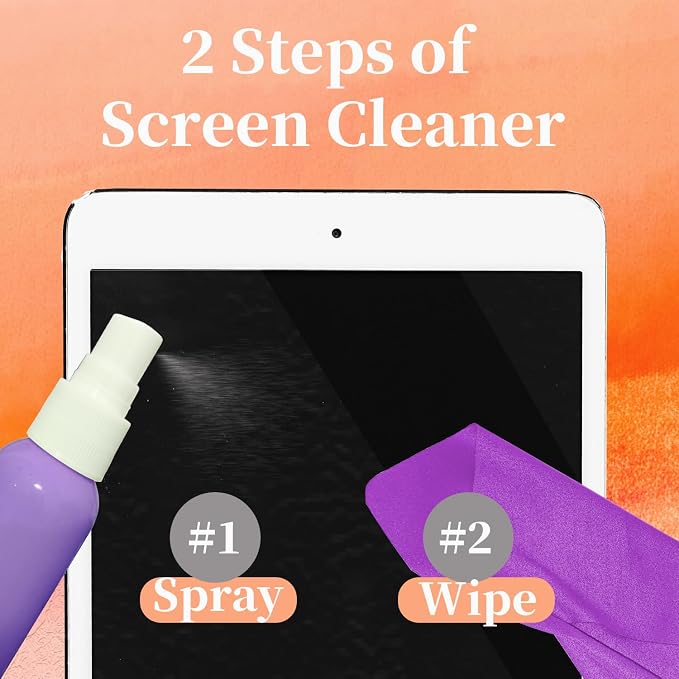 Screen Cleaner Spray and Wipes, 4-Pack Cleaning Kit for Electronic Screens - Compatible with MacBook, iPhone, PC, Laptop, Monitor, Phone, Tablet, TV, Car Display and Eyeglasses Lens - Image 3