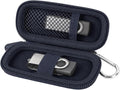 USB Flash Drive Case, SD Card/Thumb Drive/Memory Cards Holder, Bag Only | SDXC/SDHC Storage, Electronic Accessories Organizer for SanDisk / for Samsung, for Students/IT/Office/School/Travel, Royal by ALKOO