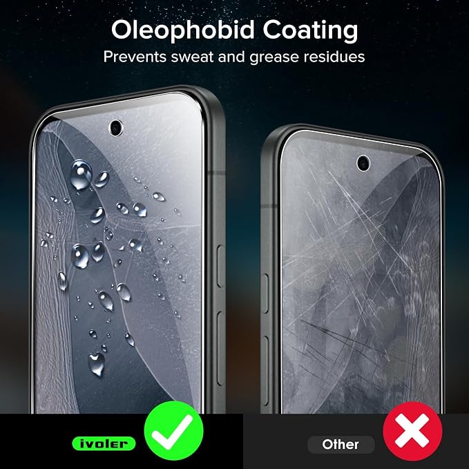 ivoler Screen Protector for Google Pixel 11/11 Pro Tempered Glass 3-Pack | with [Easy Installation Frame], Anti-Scratch Case Friendly Clear HD Film for Google Pixel 10 / Pixel 10 Pro 6.3 inch - Image 7