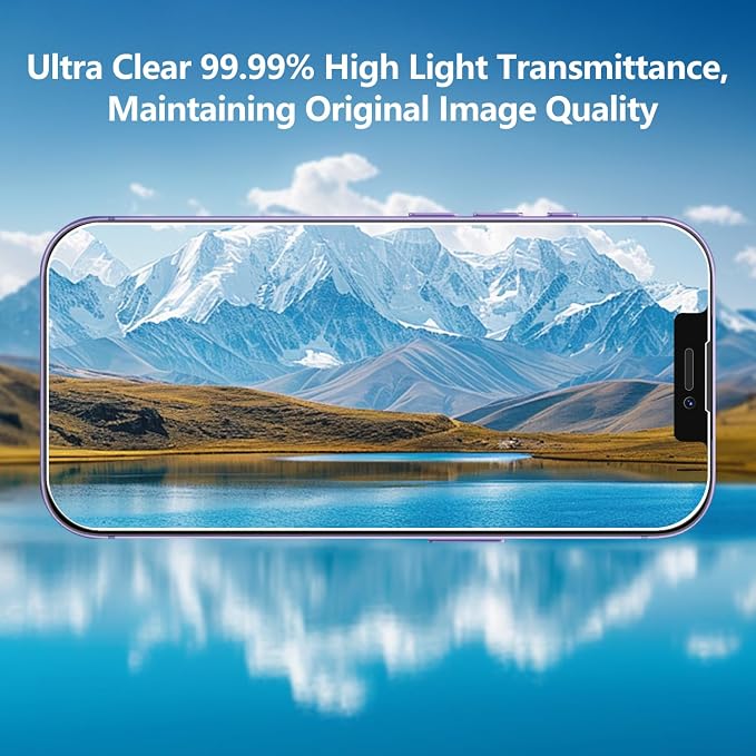 2+2 Pack Privacy Screen Protector for iPhone 12 6.1-Inch | with Camera Lens Protector, Anti-Spy Tempered Glass Film, Easy Installation, 9H Hardness, Case Friendly - Image 6