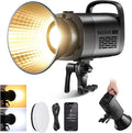 NEEWER CB120B 120W LED Video Light with 2.4G&APP Control COB Bi Color 2700K-6500K 78000lux at 1m/CCT Mode/CRI97/12 Scenes/Bowens Mount Continuous Output Lighting for Studio Photography/Video Recording by Neewer