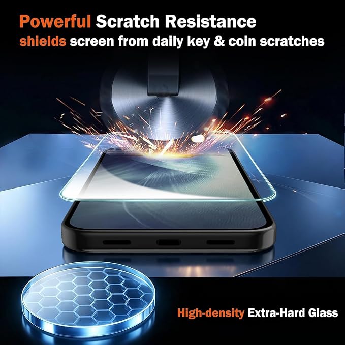 Ferilinso Screen Protector for Google Pixel 11 Pro XL, Tempered Glass | 3 Pack, 9H+ Military-Grade Shatterproof, HD Clear, Case Friendly, Easy Installation Bubble Free, with Camera Lens Protector - Image 3