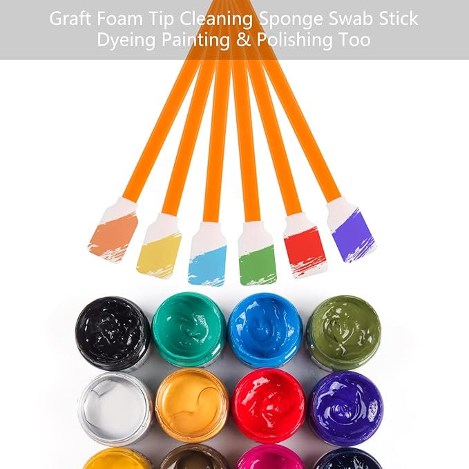 MIDELONG Foam Cleaning Swabs, 5.11" Square Rectangle Cleaning Swab Foam Tips Sponge Sticks for Electronics Camera Optical Lens Inkjet Printers Print Head Optical Equipment, Pack of 30 - Image 4