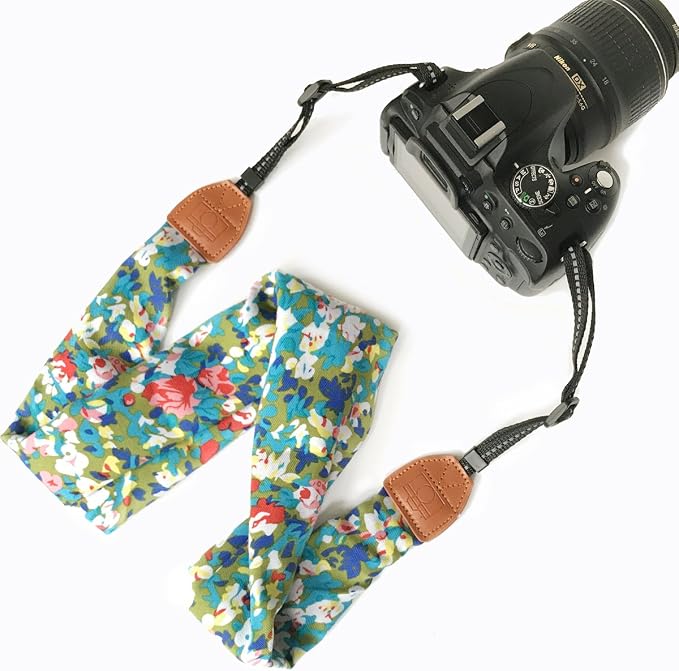 Alled Camera Neck Shoulder Belt Strap, Chevron Scarf Vintage Print Soft Coloful Camera Straps for Women/Men for DSLR/SLR/Nikon/Canon/Sony/Olympus/Samsung/Pentax ETC by Alled