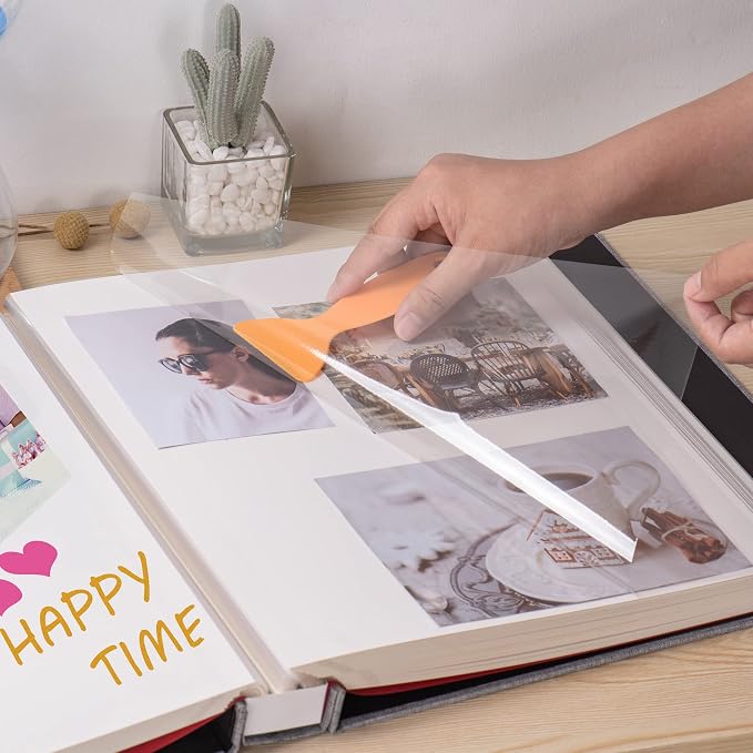 Super Large Photo Album Self Adhesive Scrapbook Album for 8×10 10×12 and Bigger Pictures DIY Magnetic Linen Cover Album 80 Sheets/160 Pages for Birthday Women Mom Wedding Baby Family Gifts - Image 3