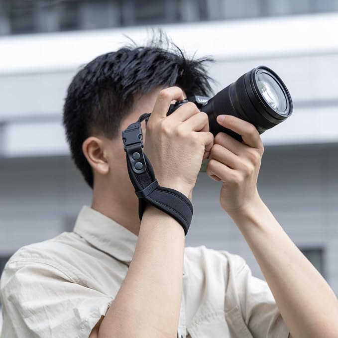 JJC Updated Soft Camera Hand Strap Wrist Strap for Canon EOS R RP R5 R6 R10 | for R6 Mark II III M6 M50 Mark II M200 Sony A7V A7IV A7III A7II A7R VI V A7RIV III A7S III & More Mirrorless DSLR Cameras - Image 8