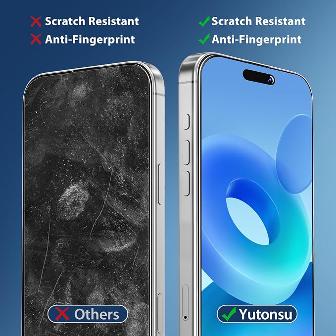 2 Pack Tempered Glass Screen Protector for iPhone 17 Pro 6.3-Inch | with 2 Pack Camera Lens Protector, Anti Scratch, Bubble Free, Case Friendly - Image 4