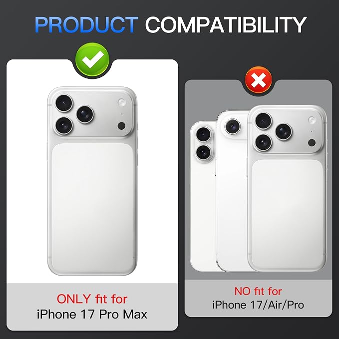 Suoman for iPhone 17 Pro Max Camera Lens Protector,ND Filter Lens Film | Magnetic Tempered Glass Lens Film, Strong Adsorption, HD Clear, All-in-one Metal Camera Cover,Sliver - Image 2
