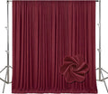 10ft x 10ft Rust Backdrop Curtains for Parties, Polyester Fabric Backdrop Drapes with Rod Pockets for Weddings, Birthday, Halloween, Photography, Christmas Party Background Curtain, 2 Panels by Tisspoms