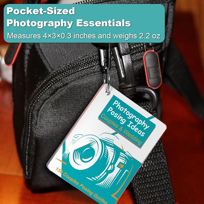 Photography Accessories 150 Pose Ideas Wedding Photographer Essentials Book | Wedding Photographer Must Haves Couples and Wedding Posing Guides Photo Shooting Assistant Photographer Gifts for Men Women - Image 7