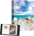 Small Photo Album 4x6, 60 Pockets Holds 120 Photos, Slip-in Pocket Photo Storage Book with Black Elastic Band for Family Wedding Baby Travel Pictures, Beach Conch Starfish by Unknown