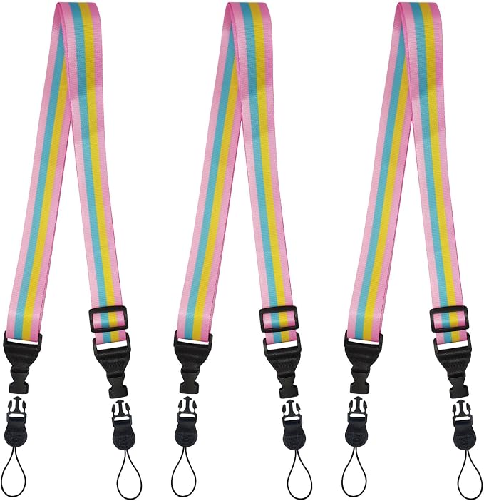 3 Pack Adjustable Shoulder Strap, iPad Strap Nylon Neck Lanyard | for iPad/Samsung Tablet Case,Camera Binocular Crossbody Laptop Luggage Bag by Gowjaw