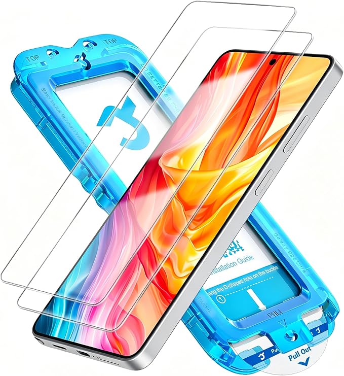 2 Pack for Samsung Galaxy S26 Ultra Screen Protector Auto Align Glass | [Auto-Dust Removal] [12 FT Shatterproof] Tempered Glass, Support Fingerprint Unlock, HD, Easy to Install, for Beginners by Invoibler