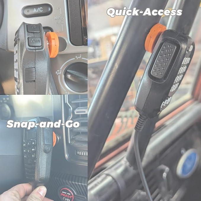 TWAYRDIO Magnetic Radio Mic Holder, Mobile Microphone Magnet Mount, Mic Hanger Mag-Mount for Motorola HMN1090D RMN5127C Kenwood KMC-35 Mics - Image 5